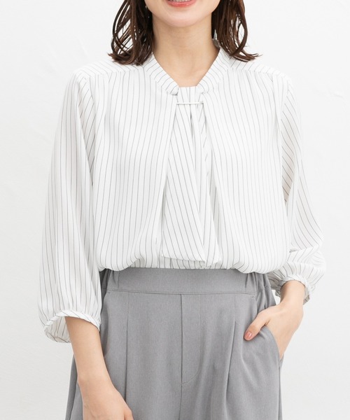 シャツ/ブラウス(長袖/七分) OHGA BOWTIE BLOUSE BOWTIE BLOUSE | OHGA