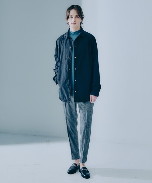 ブルゾン アウター 「耐久撥水」ガーメントダイ シャツ ジャケット メンズの画像