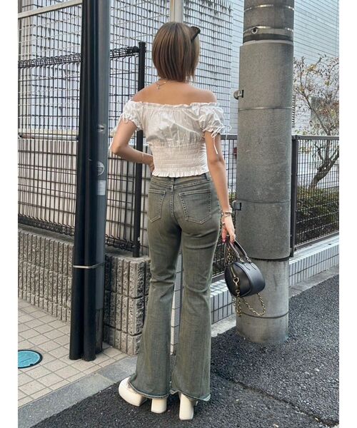 EVRIS フレアデニム EVRIS（エヴリス） ジーンズ デニム デニムパンツ Embroideryフレア