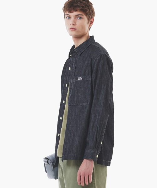 LACOSTE（ラコステ） シャツ コットンリネンデニムシャツジャケット