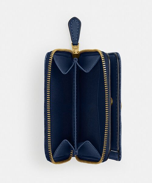 コーチ エッセンシャルデニム ミニジップウォレット【美品】 COACH 人気のデニムが可愛い コーチ CAO96 ミディアム コーナー