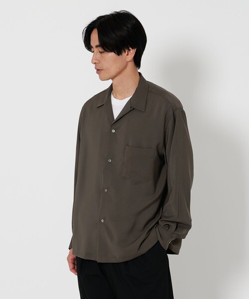 BEAUTY＆YOUTH UNITED ARROWS シャツ ドレープ ツイル オープン