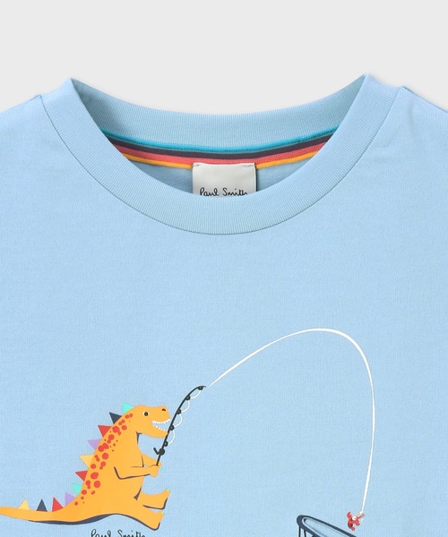 Paul Smith JUNIOR tシャツ ボーイズ フィッシングダイナソー T
