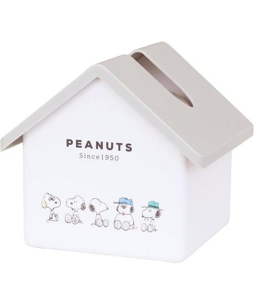 PEANUTS 掃除 「 」 スヌーピー ハウス型ティッシュケース 25S4