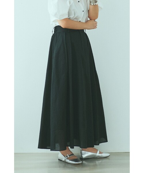 RONEL スカート 「大草直子さんコラボ」AMARC(アマーク) タックフレア