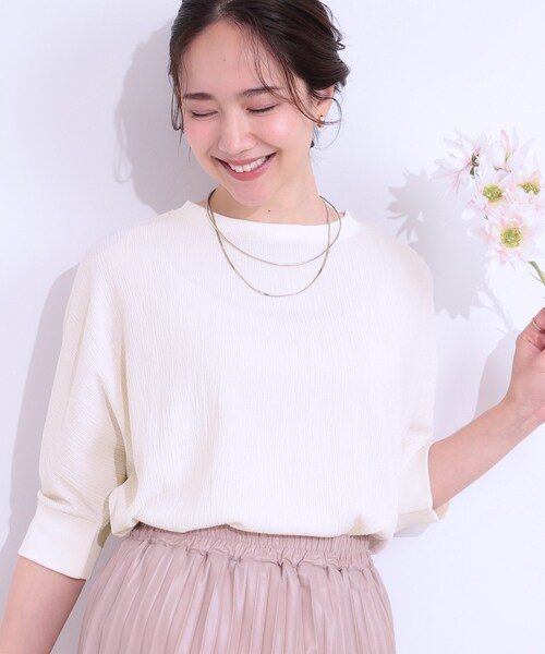 SHOO・LA・RUE tシャツ ゆるシルエットが心地よい リブドルマン