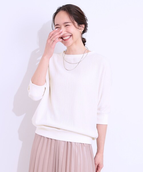 SHOO・LA・RUE tシャツ ゆるシルエットが心地よい リブドルマン