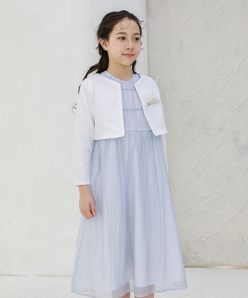 DRESSCO ドレスコ ドレス 125cm 美品 DRESCCO（ドレスコ） ワンピース 入園式 卒園式 フラワーカラー＆ヘム