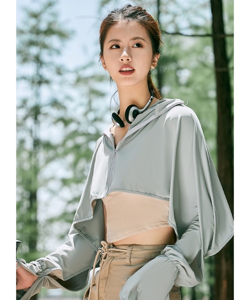 ラッシュガード　レディース Lace Ladies ラッシュガード サンバイザー付き ボレロ風