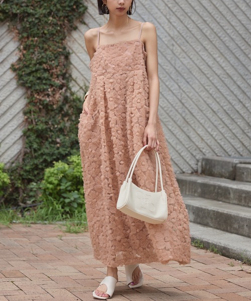 フラワーチュールキャミ レディース VIOLETTA ワンピース フラワーチュールキャミドレス : ZOZOTOWN