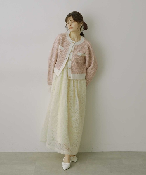 VIOLETTA ワンピース フラワーチュールキャミドレス : ZOZOTOWN Yahoo