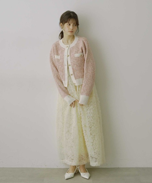 VIOLETTA ワンピース フラワーチュールキャミドレス : ZOZOTOWN Yahoo