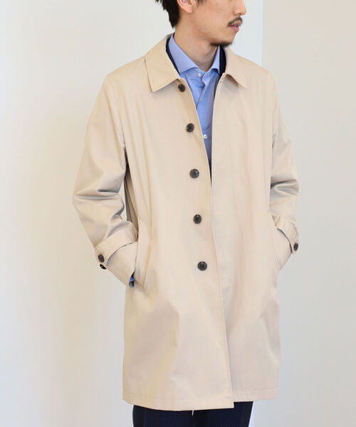 BEAMS HEART（ビームス ハート） ステンカラーコート 46(M) ベージュ