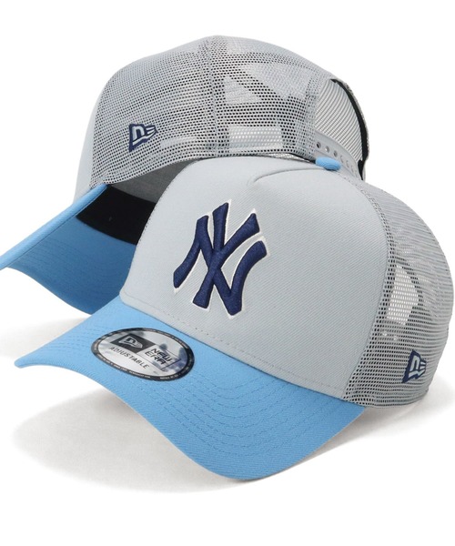 NYロゴ メッシュキャップ 青 新品 NEWERA 9TWENTY PERF PIVOT Mesh Cap 