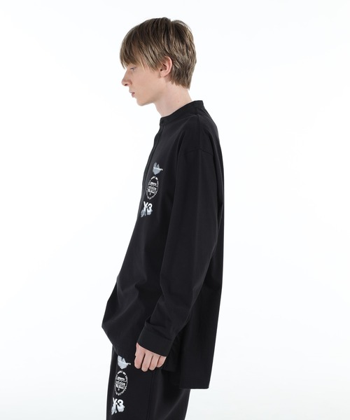 Y-3 ポロシャツ LONG SLEEVE POLO SHIRT メンズ : ZOZOTOWN