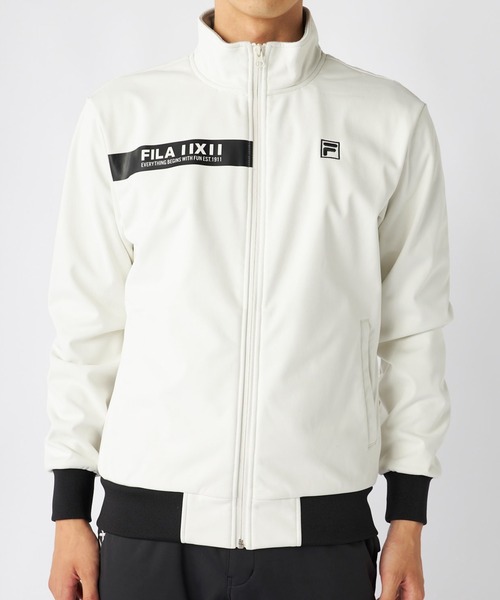 FILA ゴルフジャケット M ホワイト FILA ゴルフジャケット M ホワイト FILA」 ブルゾン M ホワイト メンズ