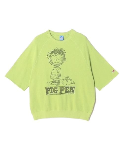 「FRUIT OF THE LOOM」 スウェットカットソー L グリーン メンズ_画像4