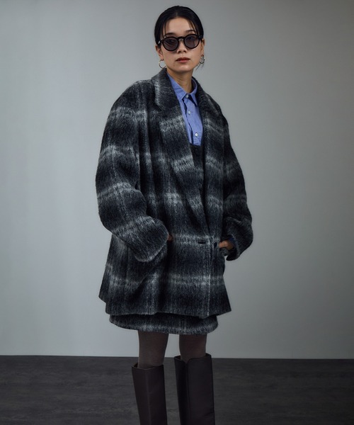 SALON adam et rope' コート アウター BALLIシャギージャケット