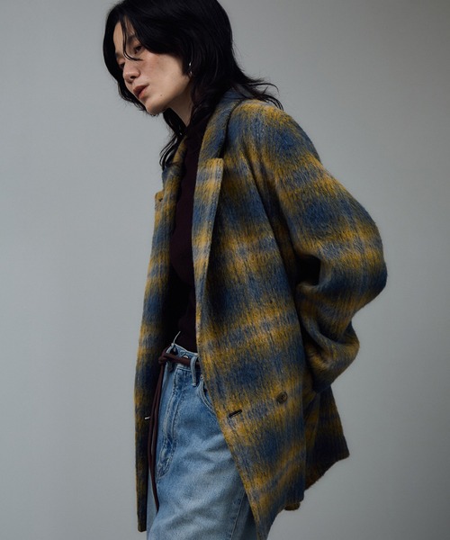 SALON adam et rope' コート アウター BALLIシャギージャケット
