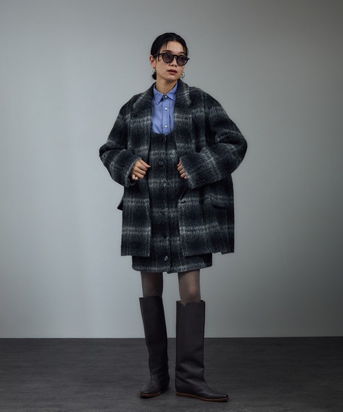 SALON adam et rope' コート アウター BALLIシャギージャケット