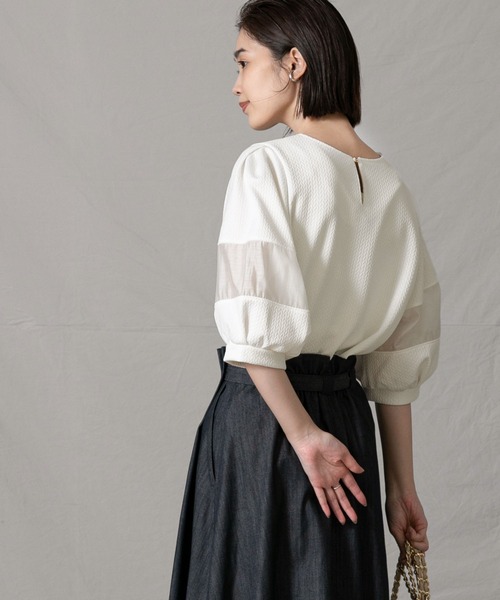 「Gready Brilliant」 「AuieF」半袖カットソー 38 オフホワイト レディース