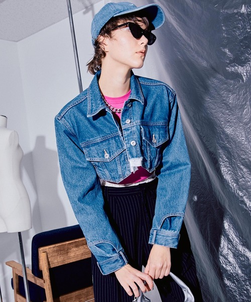 MAISON SPECIAL デニムジャケット MAISON SPECIAL（メゾンスペシャル） デニムジャケット FREE ブルー