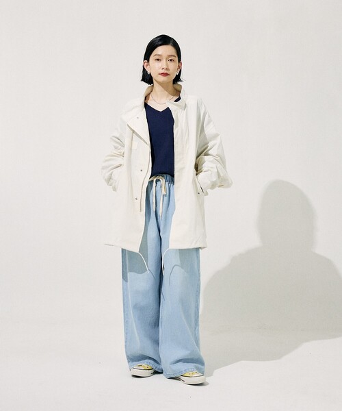 フリークスストア　モッズコート　オフホワイト FREAK'S STORE（フリークスストア） モッズコート フリ- オフホワイト