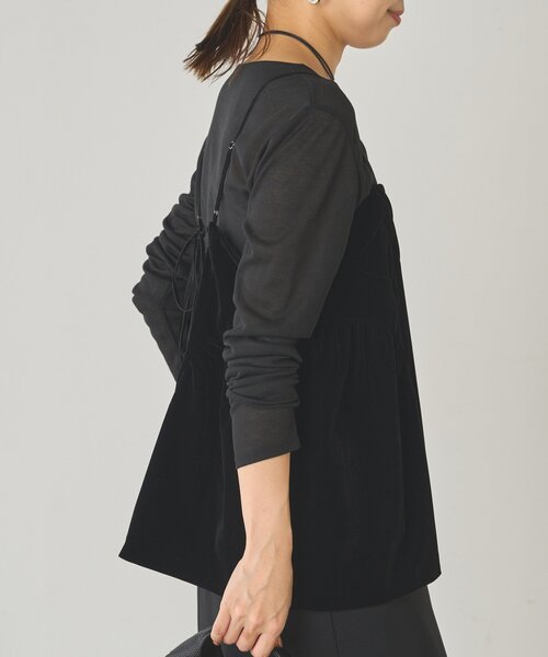 Loungedress ブラウス シャツ ベルベットキャミブラウス