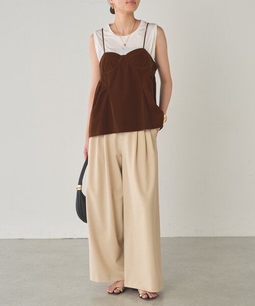 ブラウス シャツ ベルベットキャミブラウス レディース Loungedress ブラウス シャツ ベルベットキャミブラウス