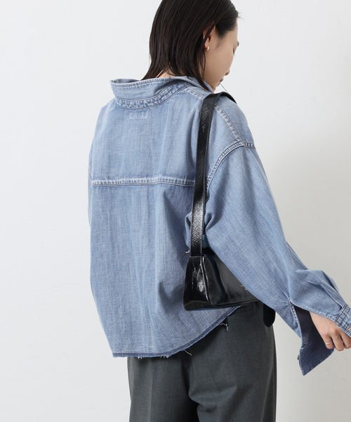 ジャーナルスタンダード ライトオンスデニムクロップドシャツ JOURNAL STANDARD｜《追加予約》ライトオンスデニムクロップド