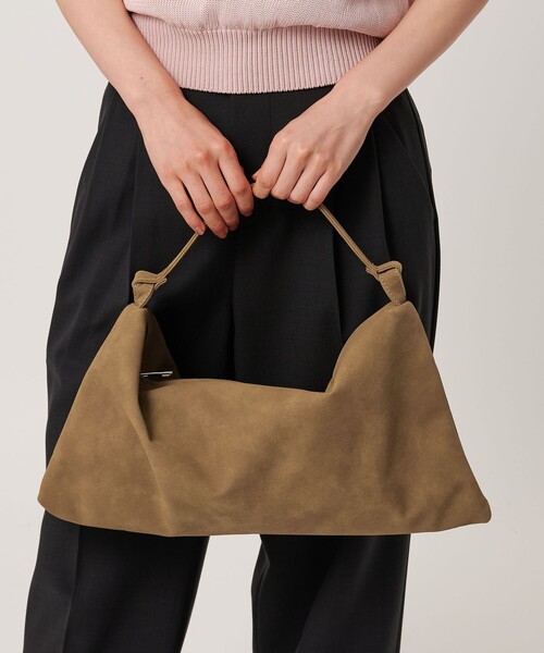 beauty&youthダークブラウン スエード ショルダーバッグ BEAUTY＆YOUTH UNITED ARROWS ショルダーバッグ バッグ スエード