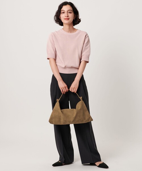 beauty&youthダークブラウン スエード ショルダーバッグ BEAUTY＆YOUTH UNITED ARROWS ショルダーバッグ バッグ スエード