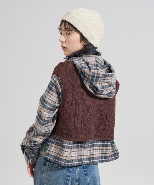 FREAK'S STORE（フリークスストア） ベスト ジレ リメイク風 リボン