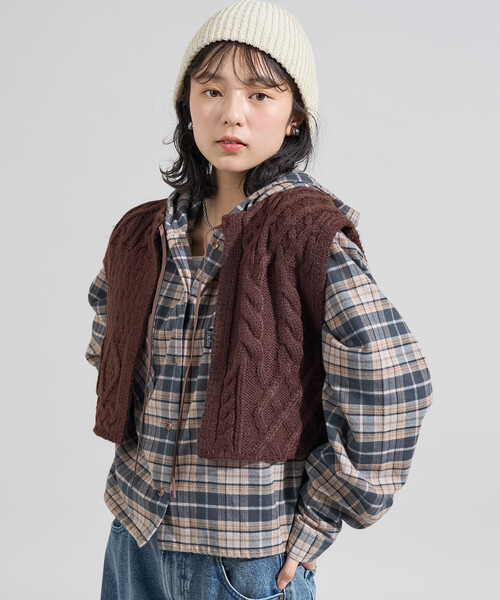 専用です⭐︎Tabrik ニットベスト FREAK'S STORE（フリークスストア） ベスト ジレ リメイク風 リボン