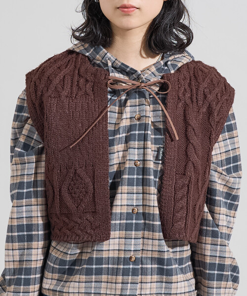 FREAK'S STORE（フリークスストア） ベスト ジレ リメイク風 リボン