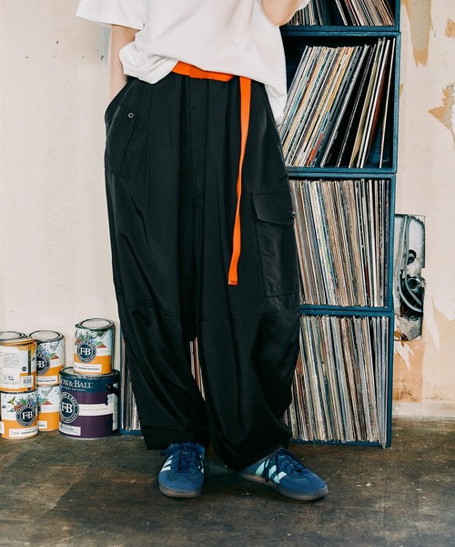 niko and…（ニコアンド） イージーパンツ MEDIUM ブラック レディース