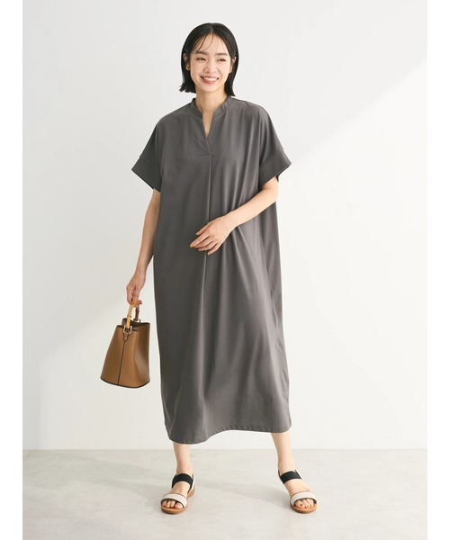 「Green Parks」 「chocol raffine robe」半袖ワンピース FREE ブルー レディース_画像2