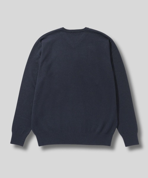 NAVY セーター ニット 素肌ニットV ネック メンズ レディース