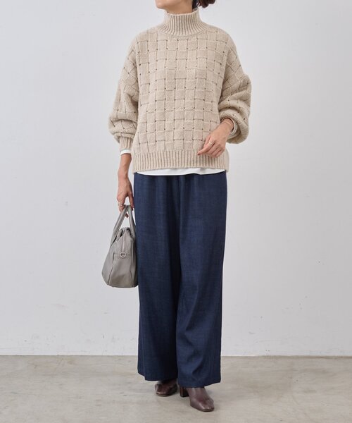 BEARDSLEY（ビアズリー） ニット セーター バスケットニットプル