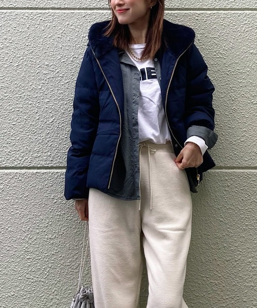 libelle more（リベル モア） ダウンコート ダウンジャケット フード