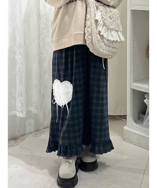 merry jenny（メリージェニー） ロング スカート message heart skirt