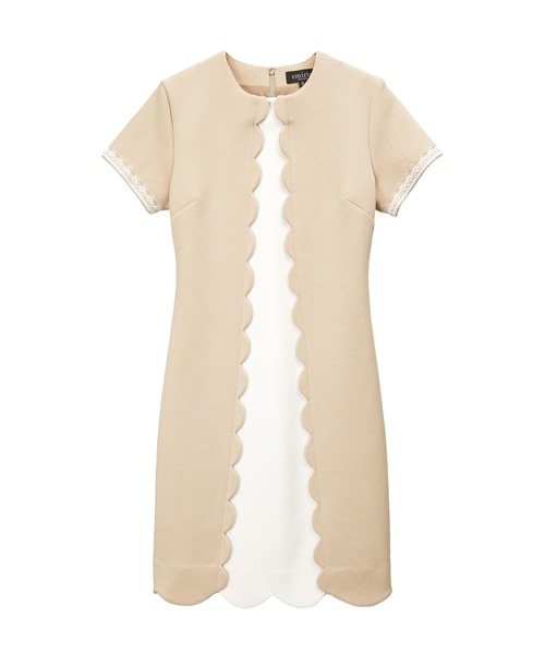 「emiriawiz」 半袖ワンピース MEDIUM ベージュ レディース_画像8