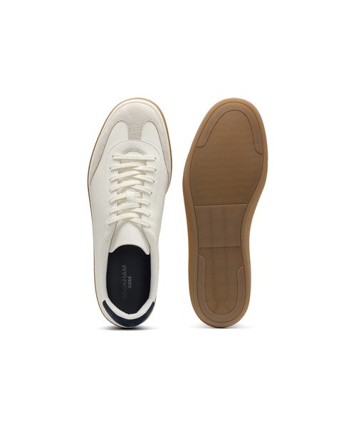 スニーカー BECKHAM x BOSS レザースニーカー スエードトリム メンズの画像