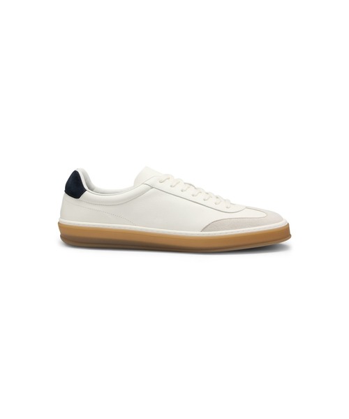 スニーカー BECKHAM x BOSS レザースニーカー スエードトリム メンズの画像