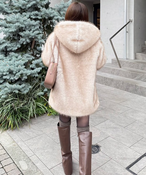 ROYAL PARTY（ロイヤルパーティー） コート アウター フーディーファー