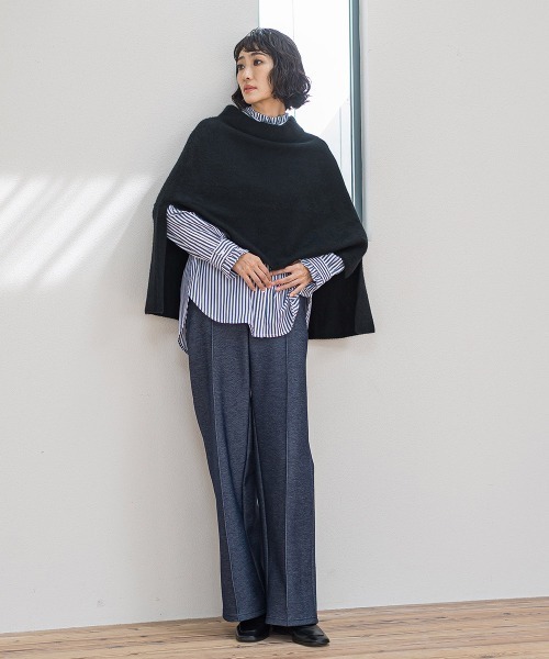 ラエフ（la．f．．．）/【biyori】ケープニット≪手洗い可能≫ la.f（ラ・エフ） ニット セーター 「biyori」ケープニット「手洗い