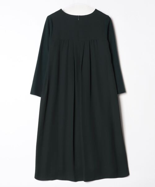 「INDIVI」 長袖ワンピース 38 グリーン レディース_画像2