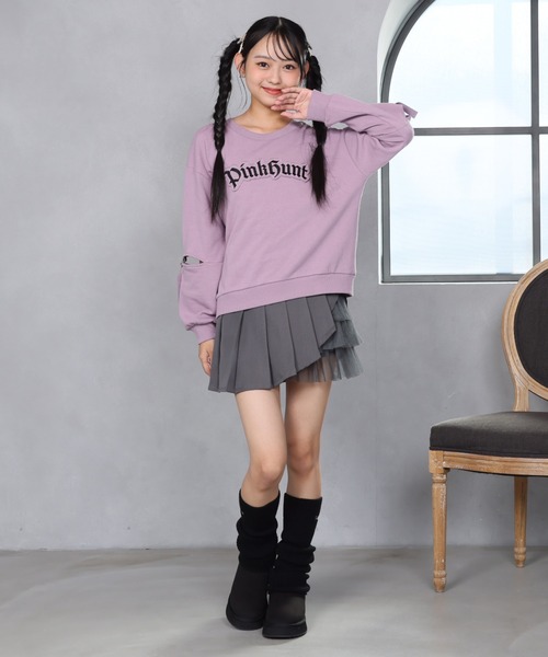 stina アシンメトリーピンクスカート アシンメトリータックスカート｜TIARA（ティアラ）｜商品詳細