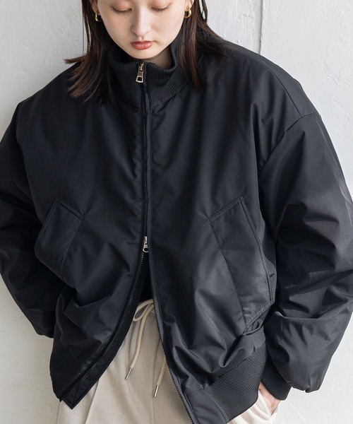 No Rule No Line ブルゾン アウター 中綿ダブルジップブルゾン