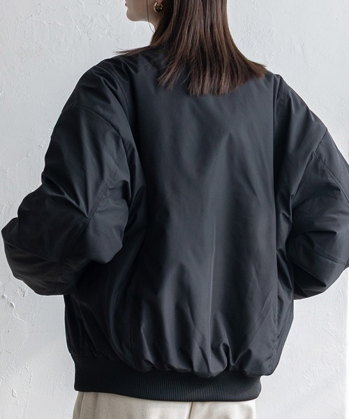 No Rule No Line ブルゾン アウター 中綿ダブルジップブルゾン